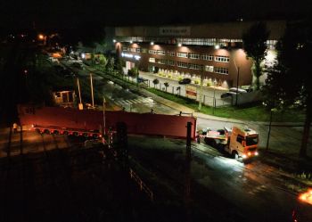 Elementy kotła CFB dla kompleksu Solvay w miejscowości Rheinberg dotarły na miejsce